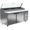 Beverage-Air Refrigerated Pizza Prep Table, Two Door, 72", Stainless Steel DP72HC - alternate 1